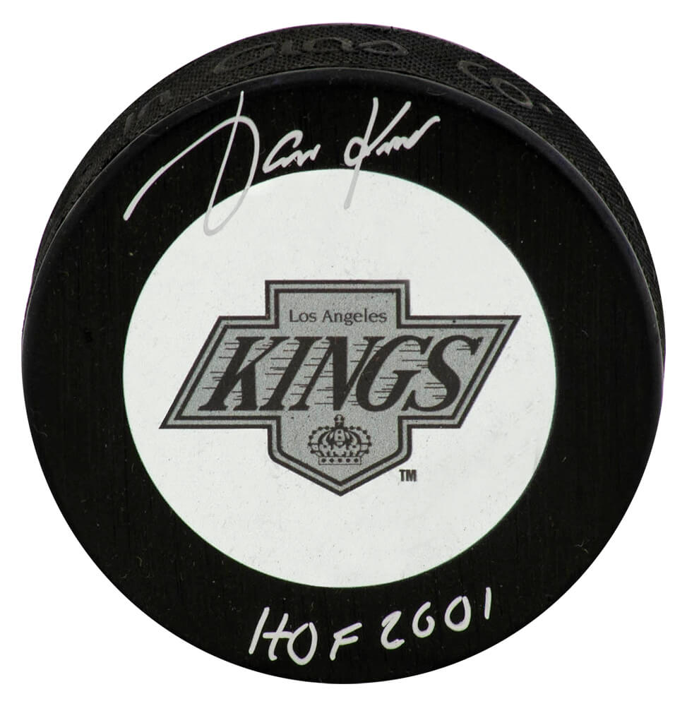 Jari Kurri Signed Los Angeles King Logo Hockey Puck w/HOF'01