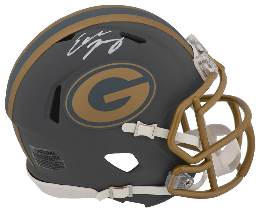 Eddie Lacy Signed Green Bay Packers SLATE Riddell Speed Mini Helmet