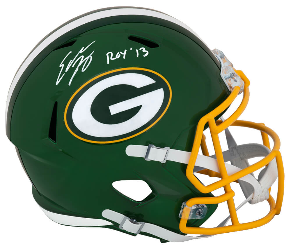 Eddie Lacy Signed Green Bay Packers FLASH Riddell Full Size Speed Replica Helmet w/ROY'13