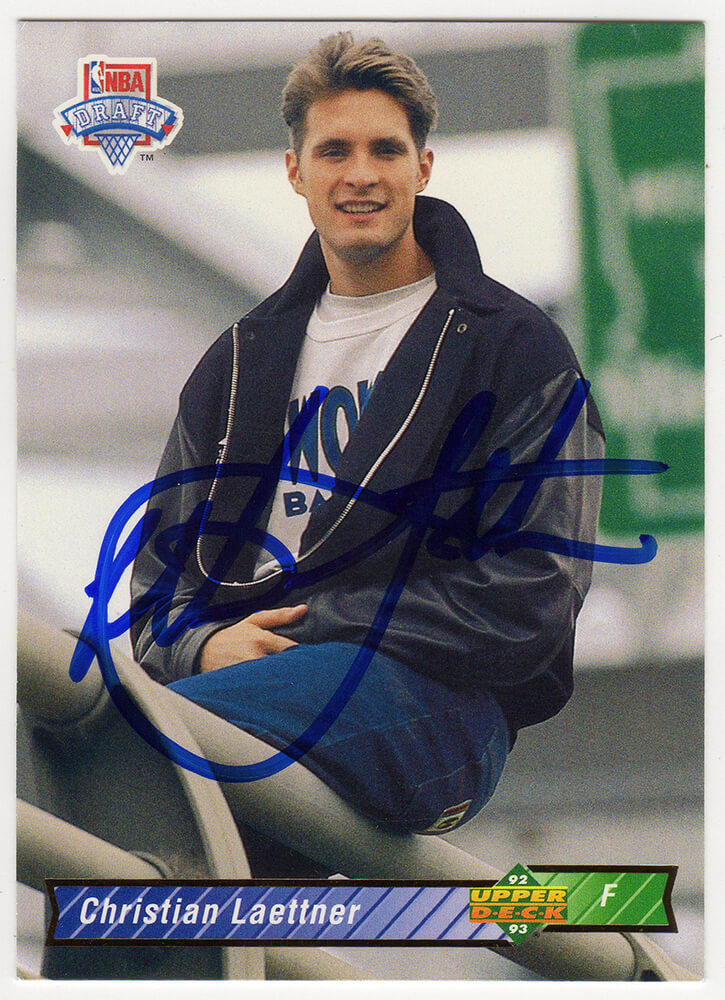 Christian Laettner Signed Minnesota Timberwolves 1992-93 Upper Deck Rookie Basketball Card #3