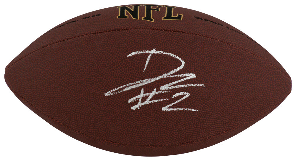 DJ Lagway Signed Wilson Super Grip Full Size NFL Football