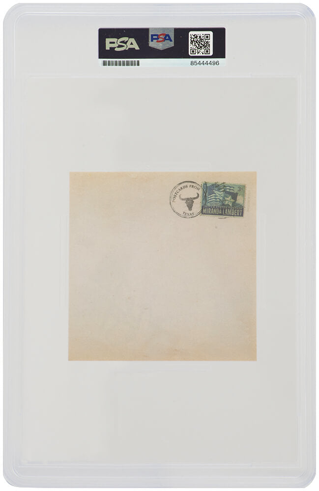 Miranda Lambert Signed 'Postcards From Texas' 5x5 CD Insert Card - (PSA/DNA Encapsulated)