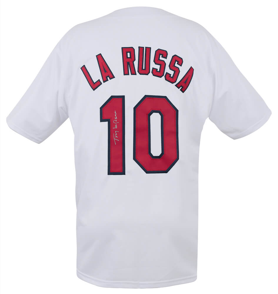 Tony LaRussa Signed White Custom Baseball Jersey