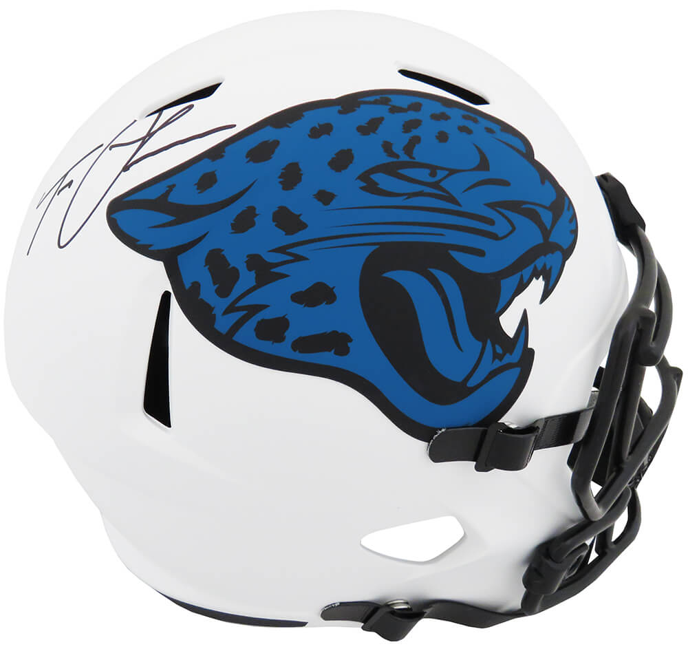 Trevor Lawrence Signed Jacksonville Jaguars Lunar Eclipse Riddell Full Size Speed Replica Helmet - (Fanatics)