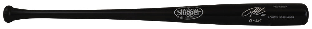 Derrek Lee Signed Louisville Slugger Black Pro Stock Baseball Bat w/D-Lee