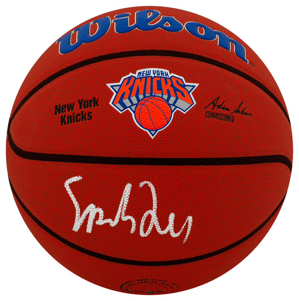 Spike Lee Signed New York Knicks Logo Wilson NBA Basketball