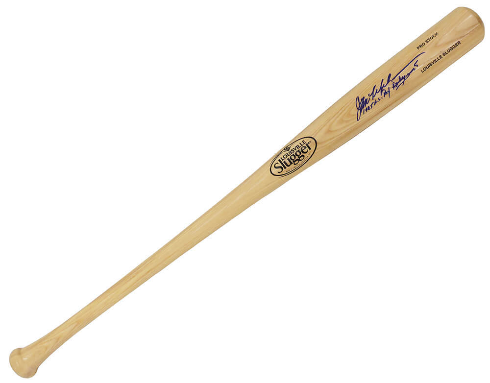 Jim Lefebvre Signed Louisville Slugger Pro Stock Blonde Baseball Bat w/1965 NL ROY, Dodgers