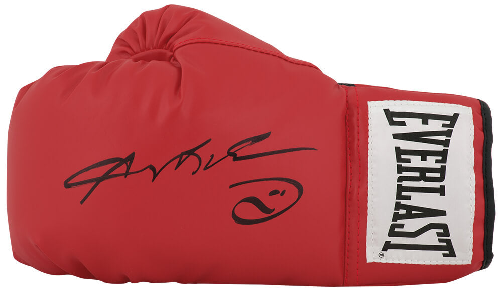 Sugar Ray Leonard Signed Everlast Red Boxing Glove