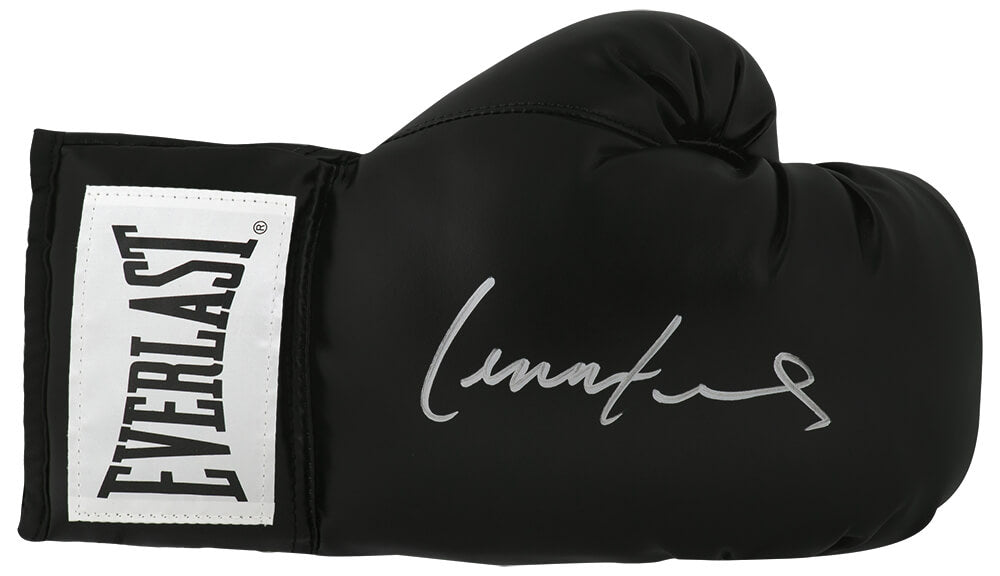 Lennox Lewis Signed Everlast Black Full Size Boxing Glove