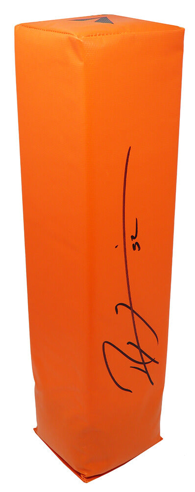 Ray Lewis Signed Orange Endzone Football Pylon