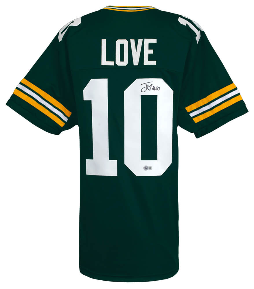 Jordan Love Signed Green Custom Football Jersey - (Beckett)