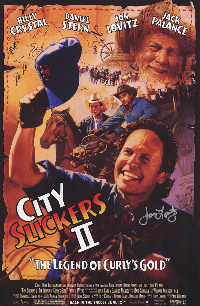 Jon Lovitz Signed City Slickers 2: The Legend of Curly's Gold 11x17 Movie Poster