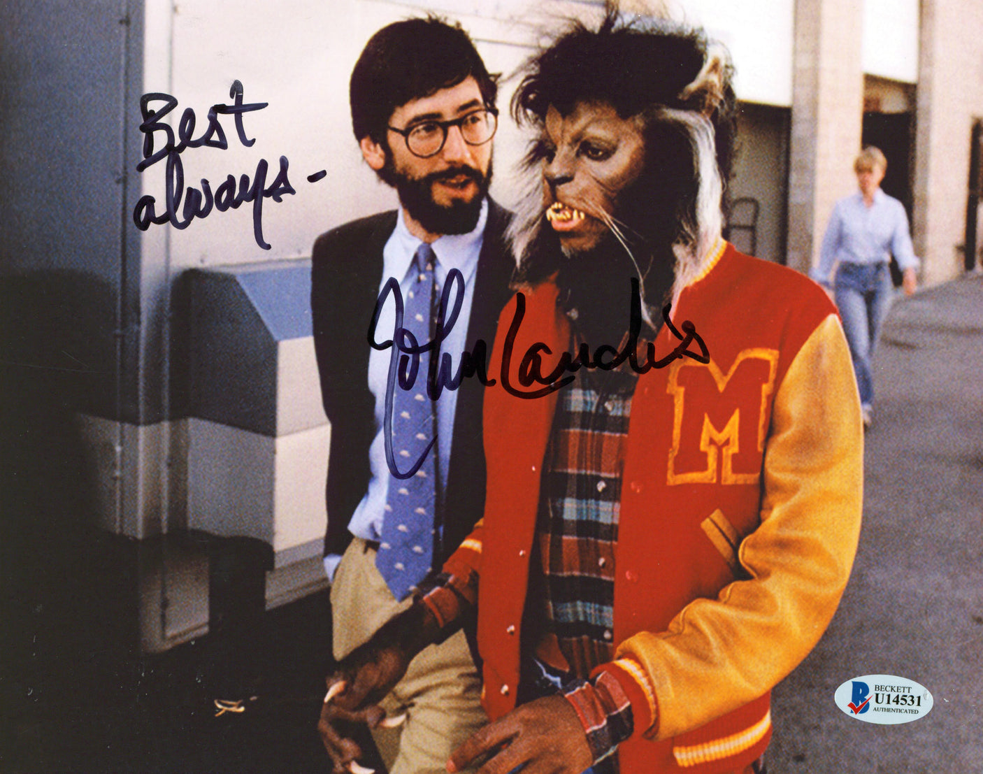 John Landis Thriller "Best Always" Authentic Signed 8x10 Photo BAS #U14531