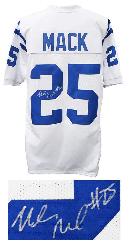 Marlon Mack Signed White Custom Football Jersey