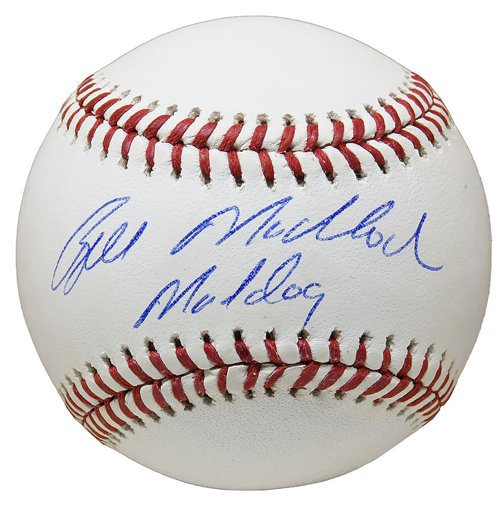Bill Madlock Signed Rawlings Official MLB Baseball w/Mad Dog