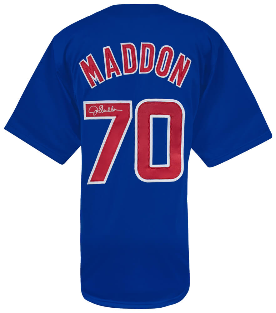 Joe Maddon Signed Blue Custom Baseball Jersey