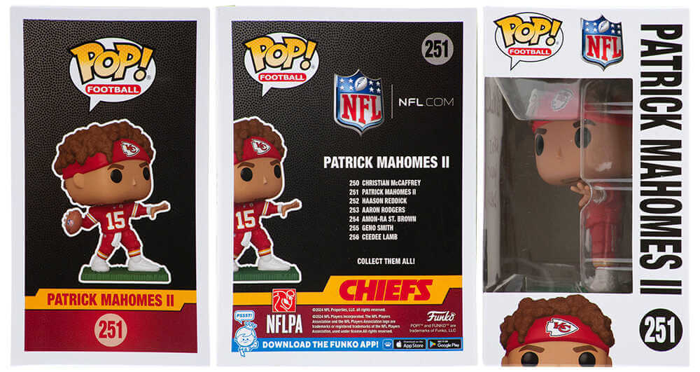 Pat (Patrick) Mahomes Sr. Signed Kansas City Chiefs Funko Pop Doll #251 w/Who's Your Daddy?
