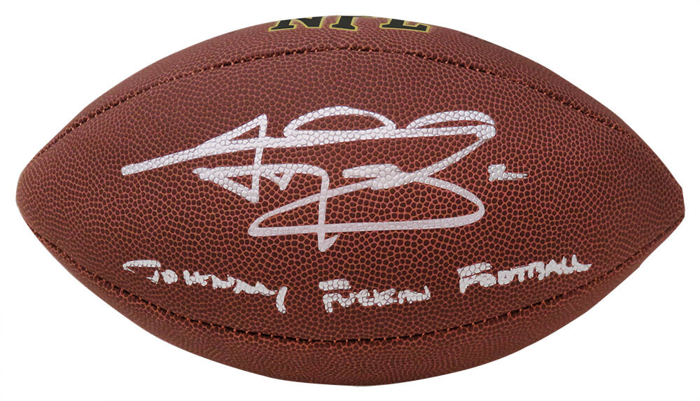 Johnny Manziel Signed Wilson Super Grip Full Size NFL Football w/Johnny F*^ckin Football