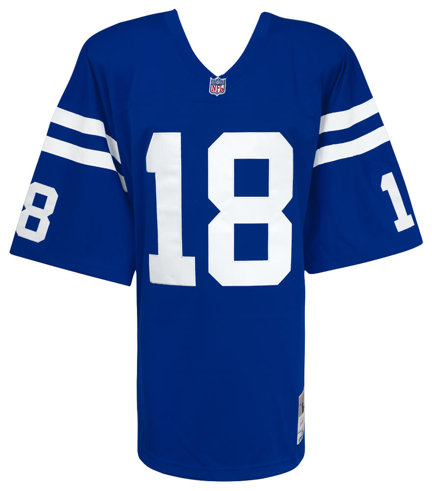Peyton Manning Signed Indianapolis Colts Blue M&N 1998 Style NFL Legacy Premier Football Jersey - (Fanatics)
