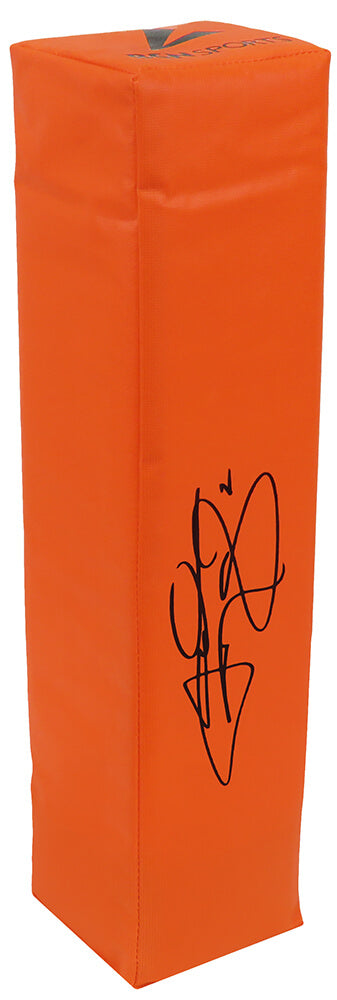 Johnny Manziel Signed Orange Endzone Football Pylon