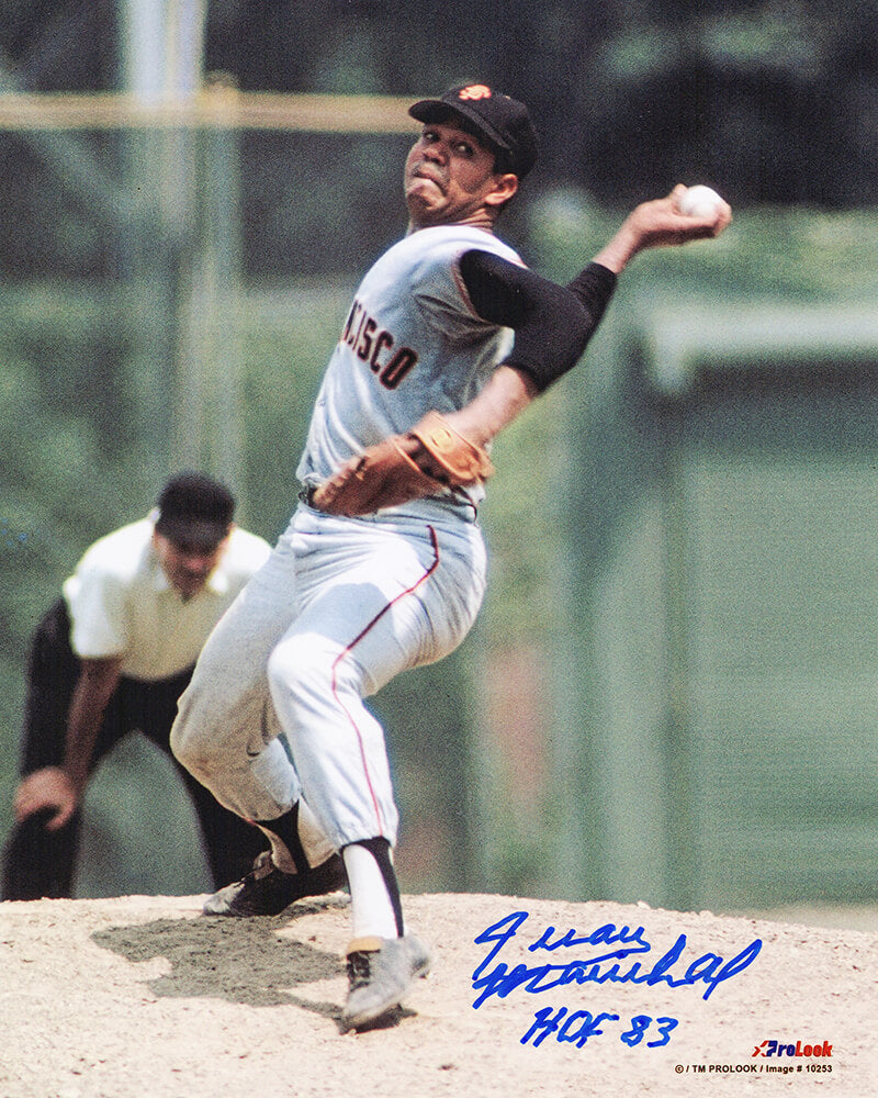 Juan Marichal Signed San Francisco Giants Wind Up Action 8x10 Photo w/HOF'83