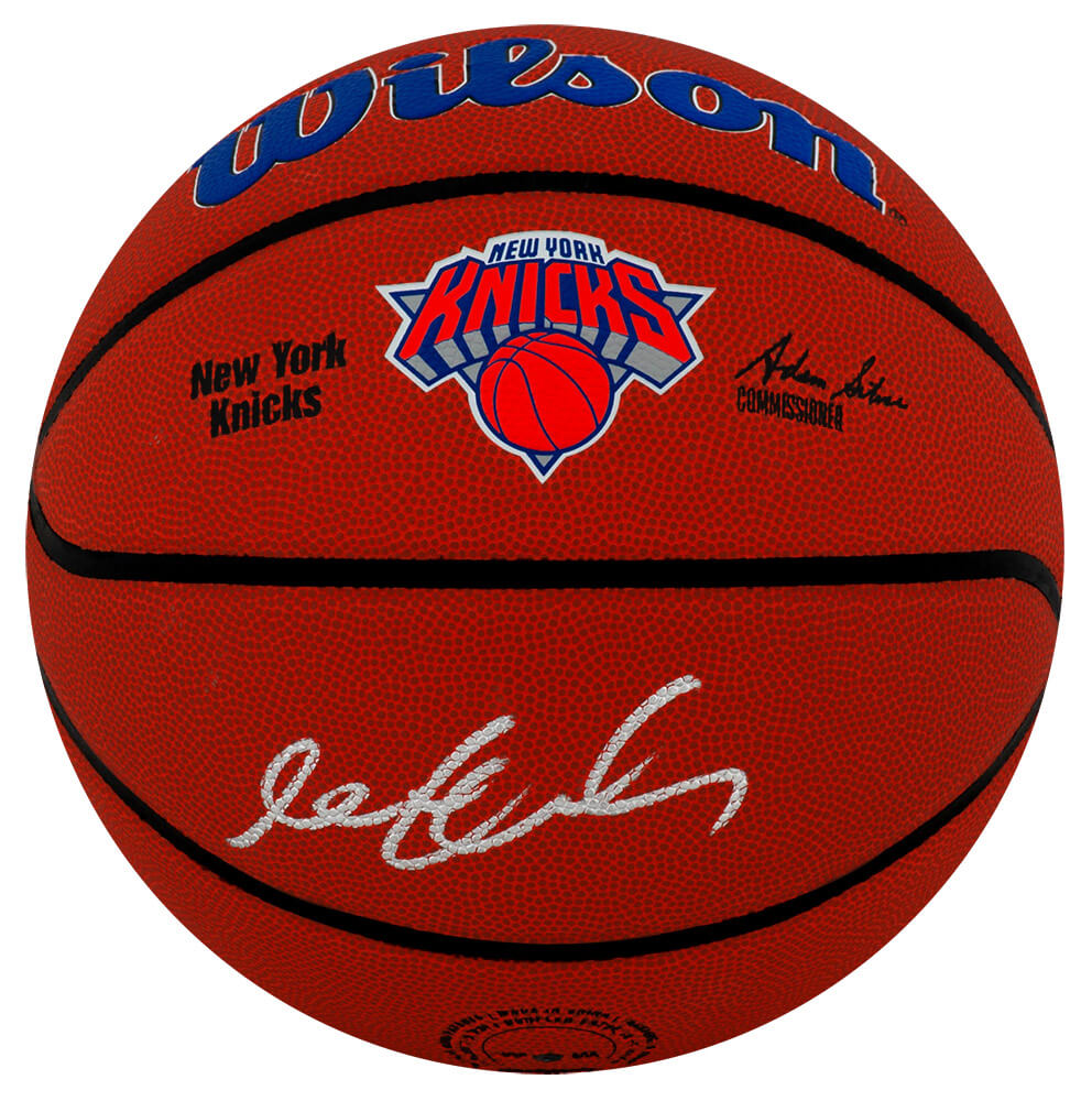 Stephon Marbury Signed Wilson New York Knicks Logo NBA Basketball