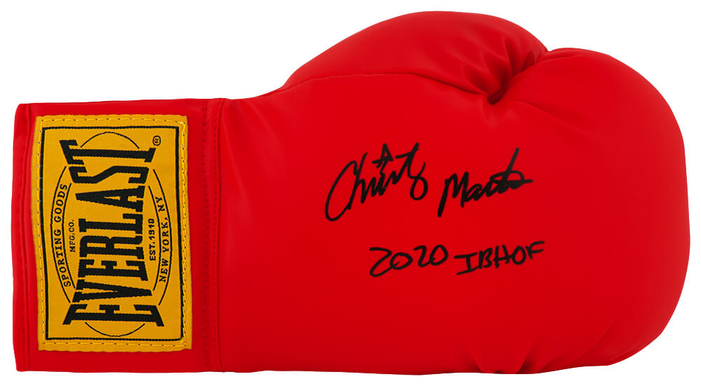 Christy Martin Signed Everlast Red Boxing Glove w/2020 IB HOF