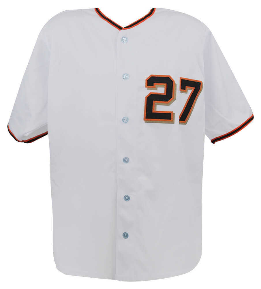 Juan Marichal Signed White Throwback Custom Baseball Jersey w/HOF'83
