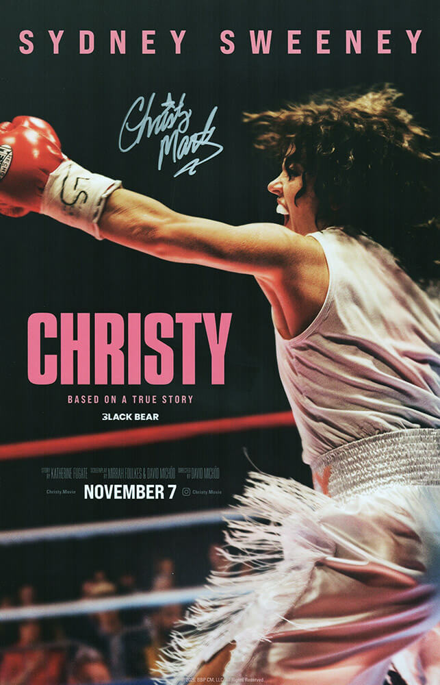 Christy Martin Signed Christy 11x17 Movie Poster