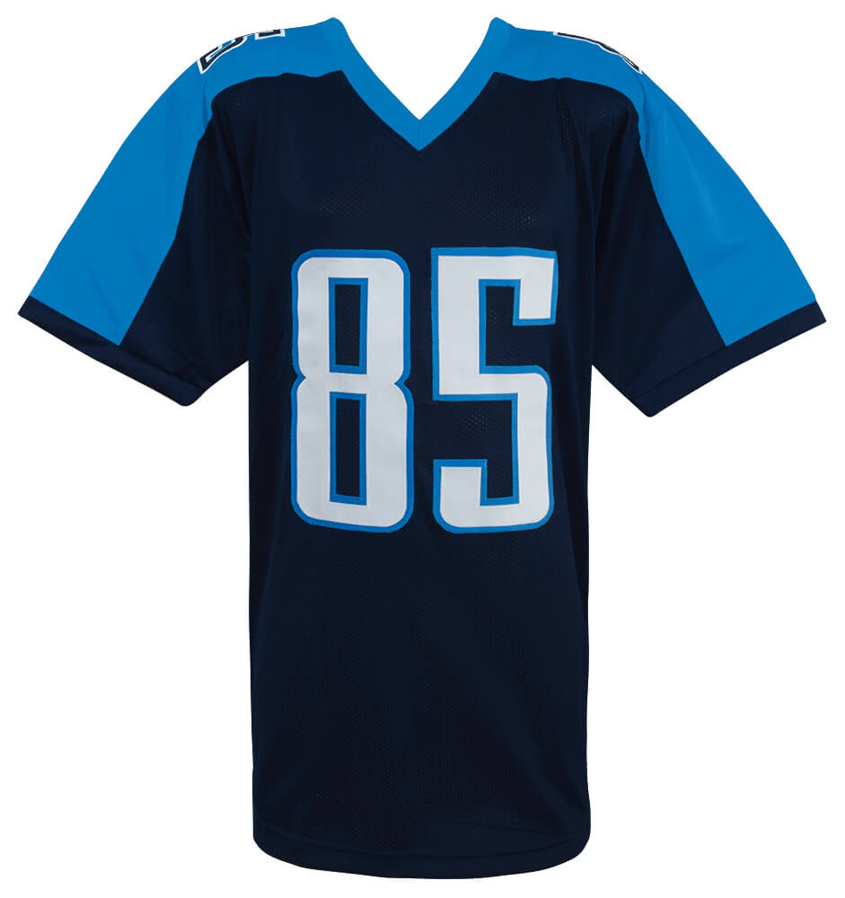 Derrick Mason Signed Blue Custom Football Jersey w/2x Pro Bowl