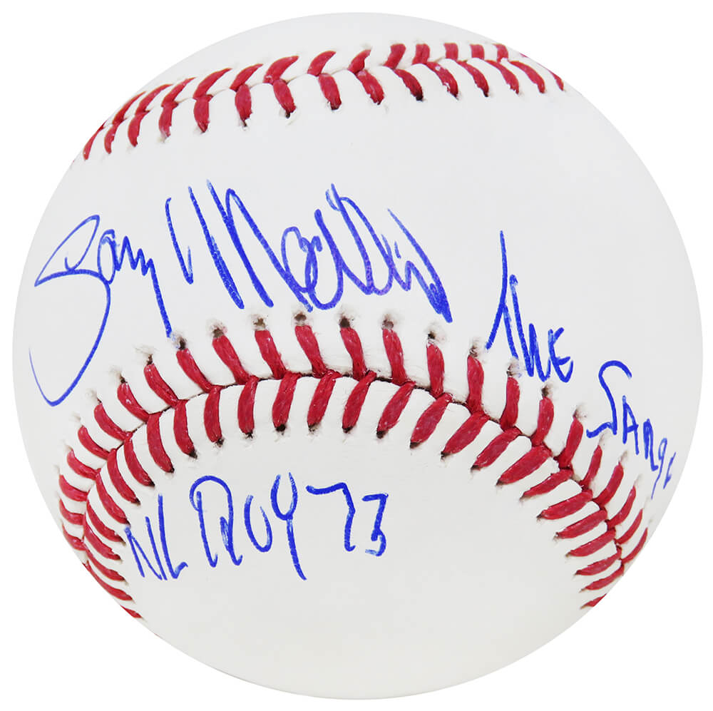 Gary Matthews Signed Rawlings Official MLB Baseball w/NL ROY 73, Sarge