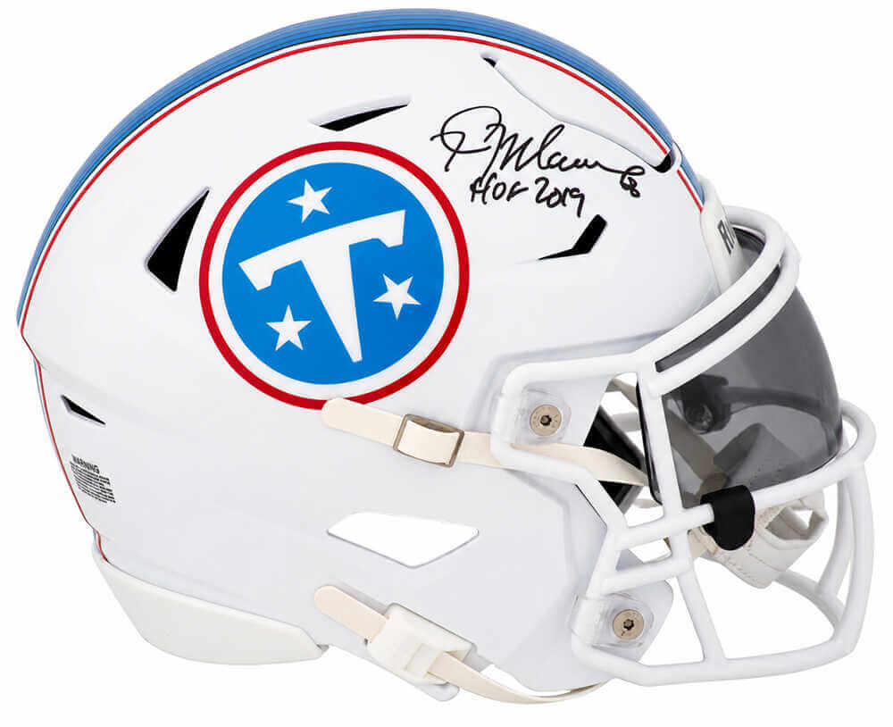 Kevin Mawae Signed Tennessee Titans Riddell Mid-Size (MIDI) SpeedFlex Helmet w/HOF 2019