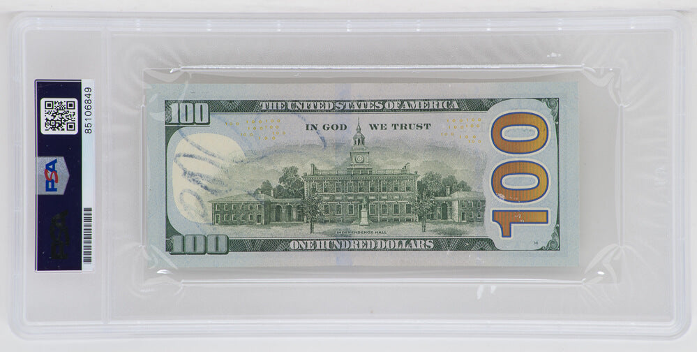 Floyd Mayweather Jr. Signed $100 Bill (Autograph Grade 10) (PSA/DNA Encapsulated)