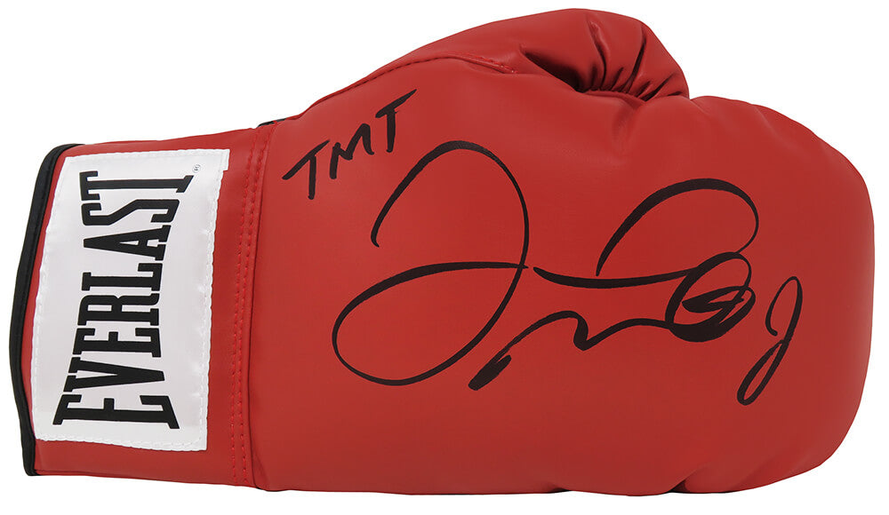 Floyd Mayweather Jr. Signed Everlast Red Boxing Glove w/TMT