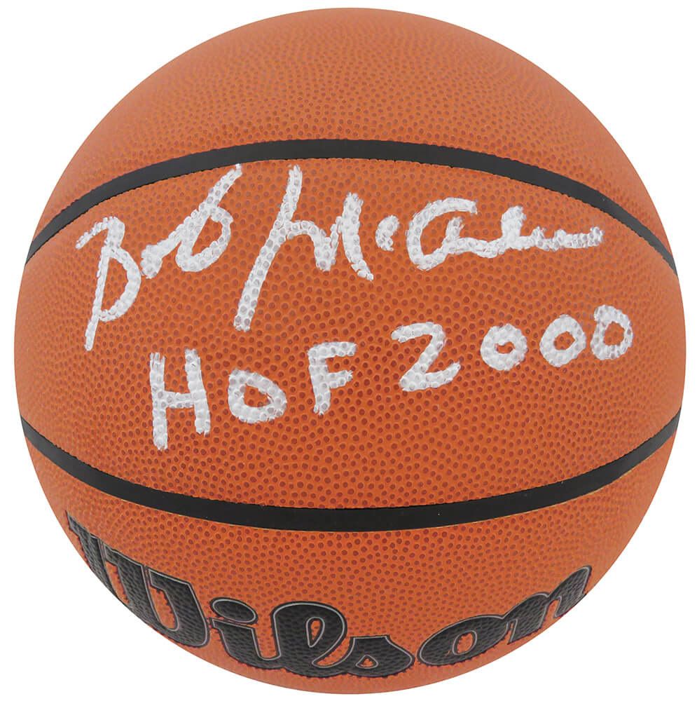 Bob McAdoo Signed Wilson Indoor/Outdoor NBA Basketball w/HOF 2000