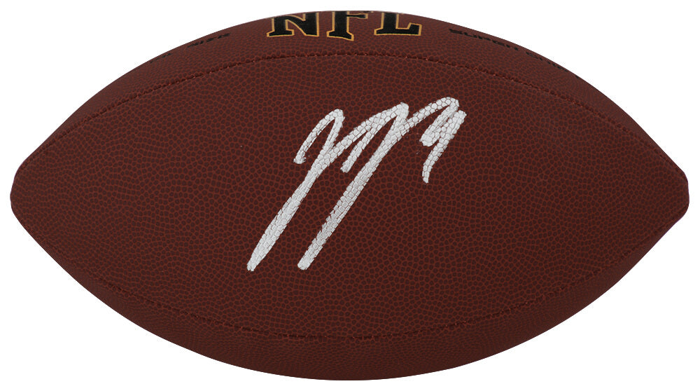 J.J. (JJ) McCarthy Signed Wilson Super Grip Full Size NFL Football - (Beckett)