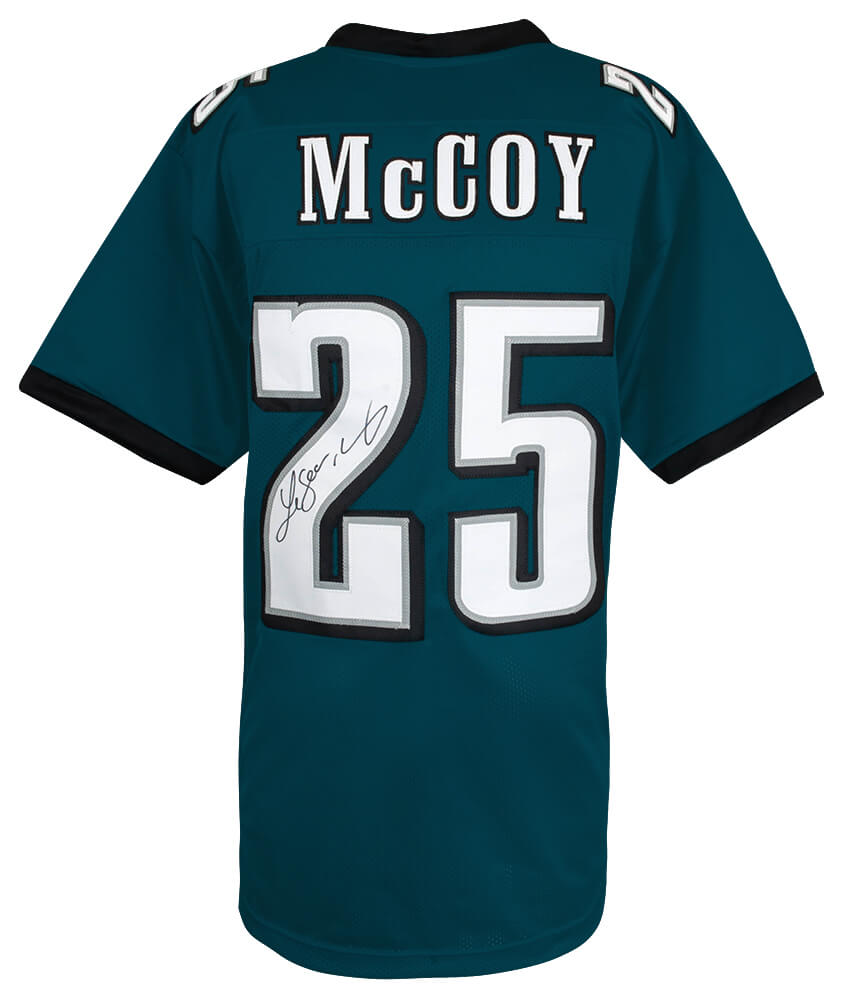 LeSean McCoy Signed Green Custom Football Jersey