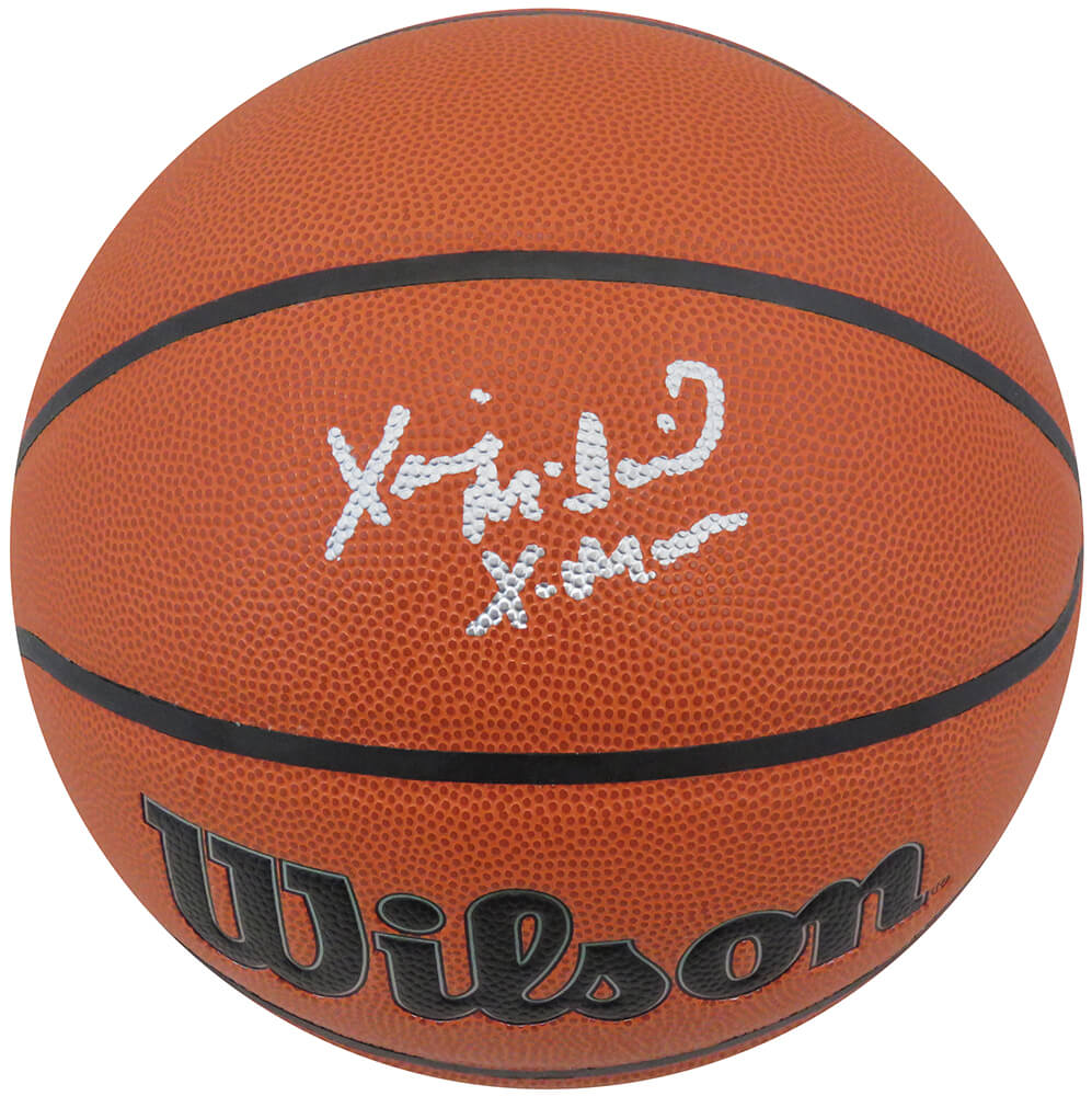 Xavier McDaniel Signed Wilson I/O NBA Basketball w/X-Man