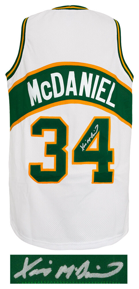 Xavier McDaniel Signed White Throwback Custom Basketball Jersey