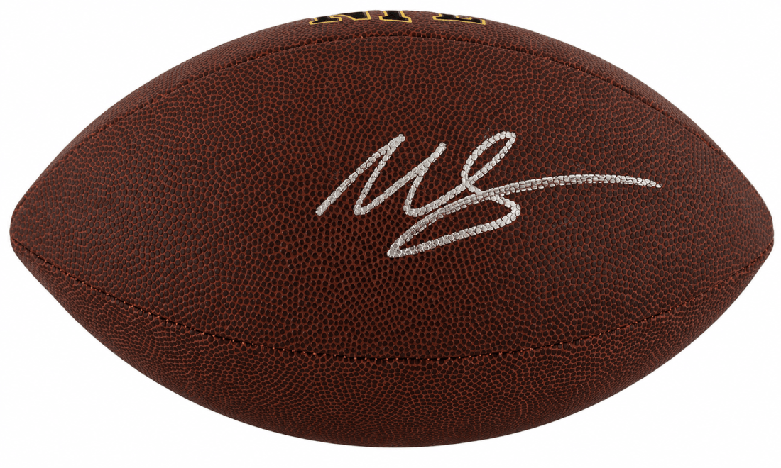 Willis McGahee Signed Wilson Super Grip Full Size NFL Football