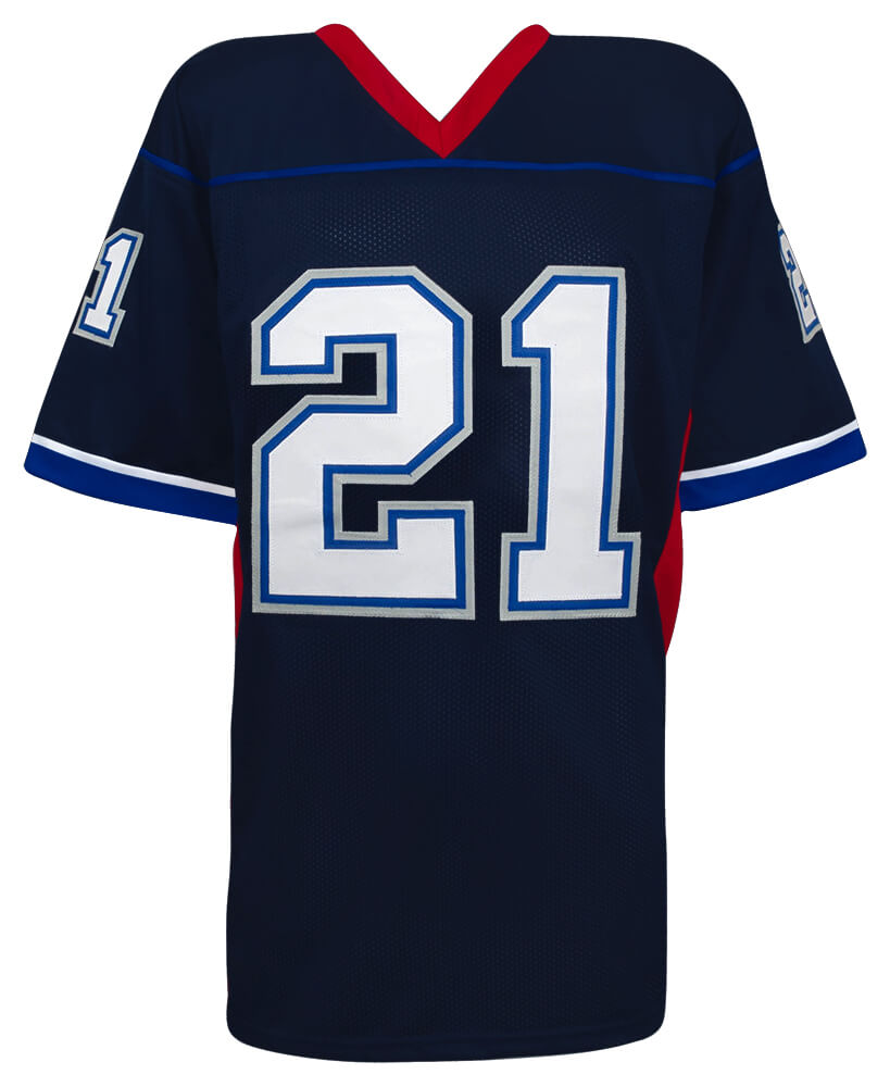 Willis McGahee Signed Navy Blue Custom Football Jersey