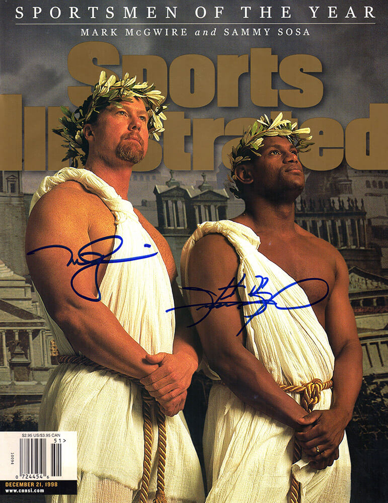 Mark McGwire & Sammy Sosa Signed Sports Illustrated 12/21/98 'Sportsmen Of The Year' Original Magazine