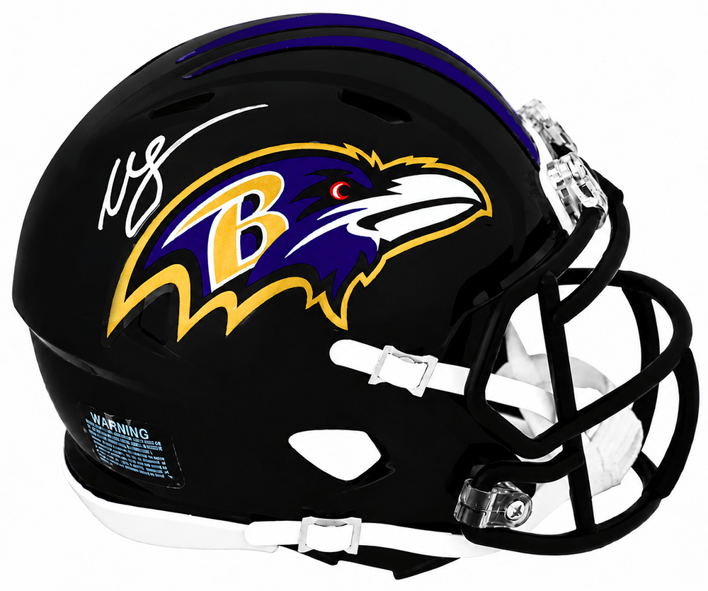 Willis McGahee Signed Baltimore Ravens Riddell Speed Mini Helmet