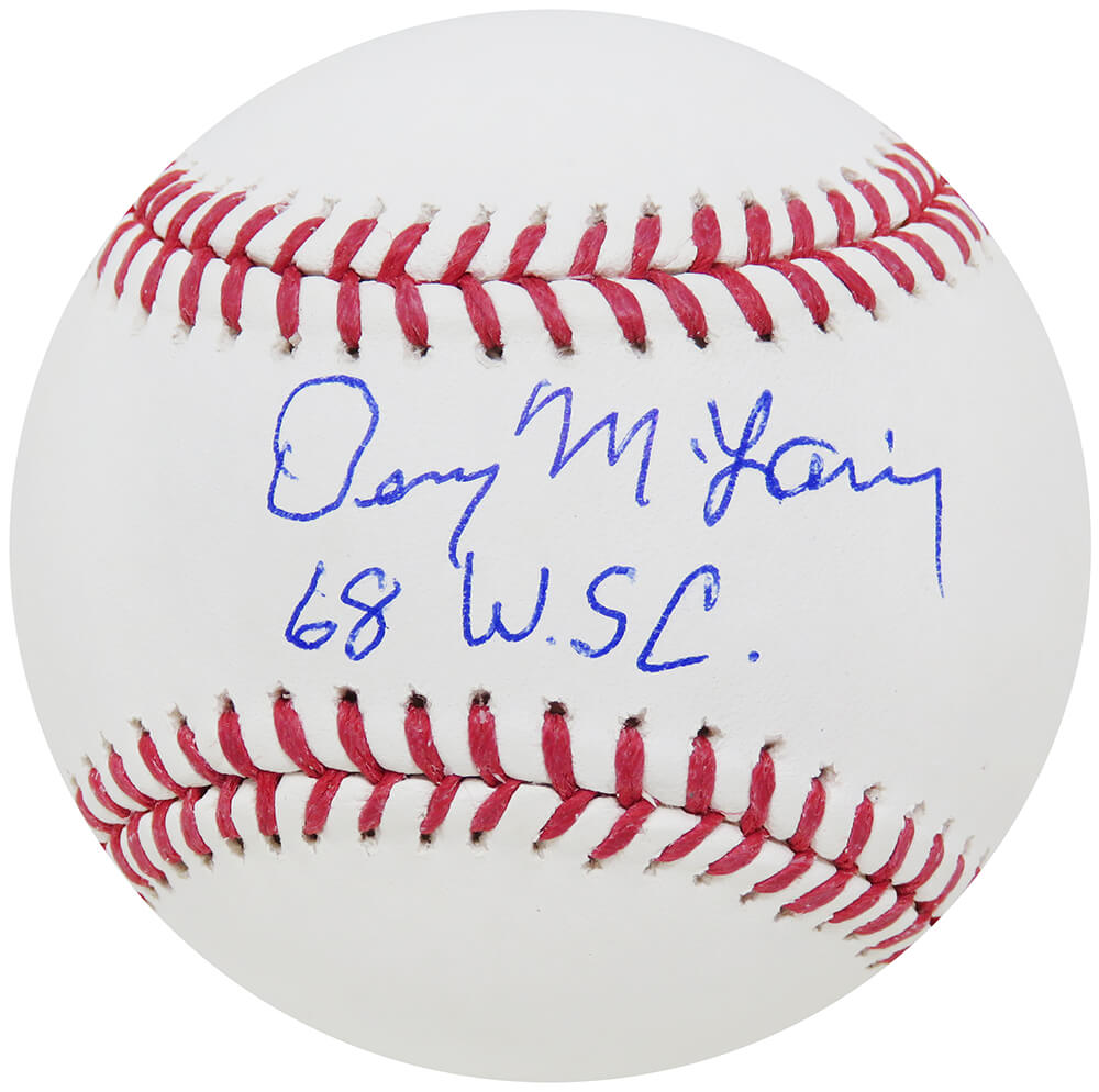 Denny McLain Signed Official MLB Baseball w/68 WSC