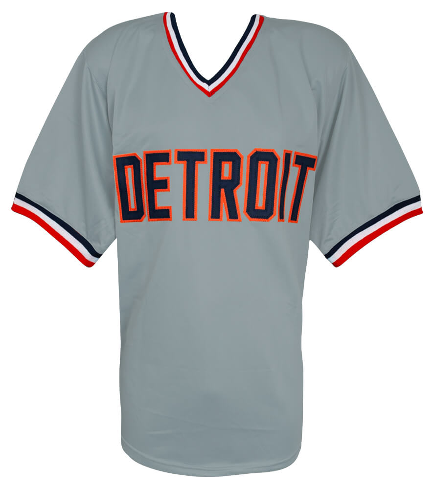 Denny McLain Signed Grey Custom Baseball Jersey w/68 AL MVP