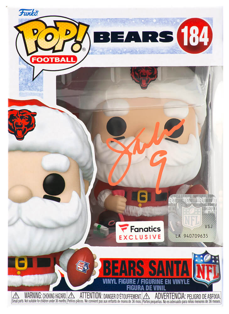 Jim McMahon Signed Chicago Bears SANTA Funko Pop Doll #184