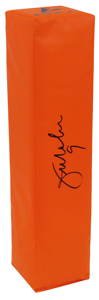 Jim McMahon Signed BSN Orange Football Endzone Pylon
