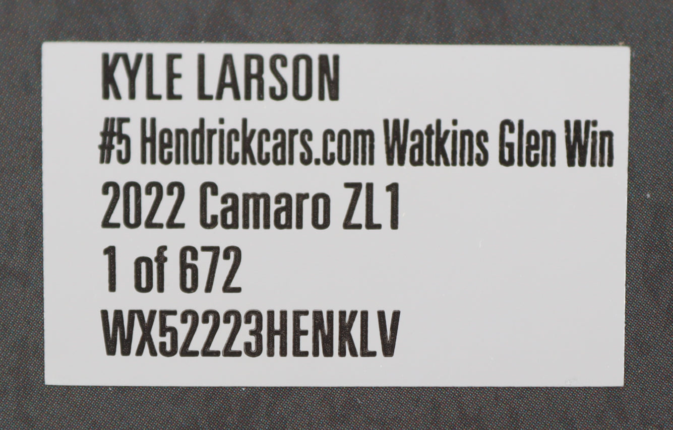 Kyle Larson Signed 2022 Watkins Glen Win | Raced Version | 1:24 Diecast Car (PA)
