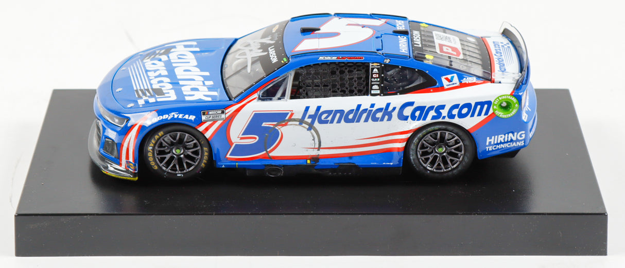 Kyle Larson Signed 2024 Kansas Win Diecast | 1:24 Raced Version