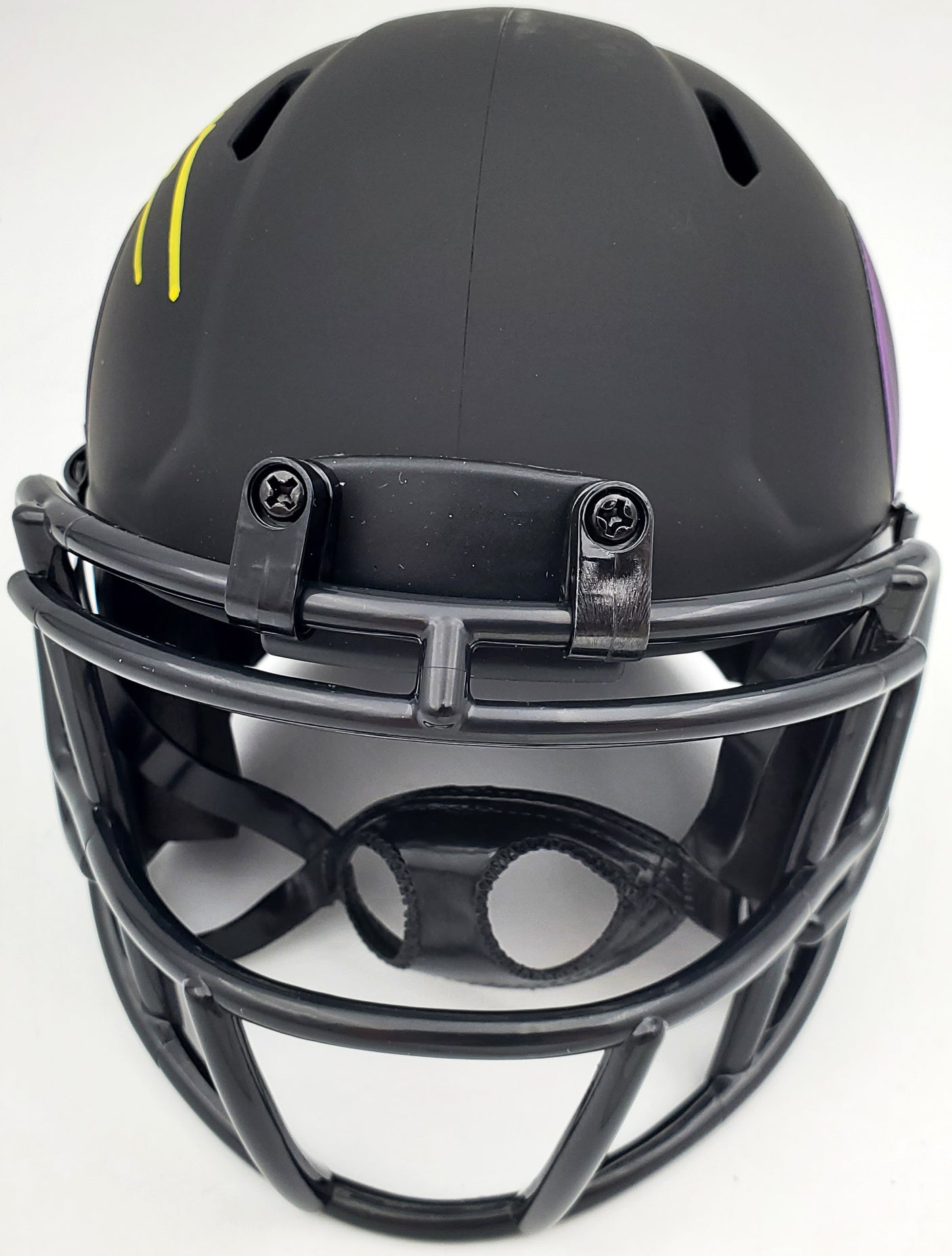 Rich Gannon Autographed Minnesota Vikings Eclipse Black Speed Mini Helmet Beckett BAS Stock #190033